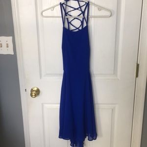 LuLus good deeds skater dress w/ back detail